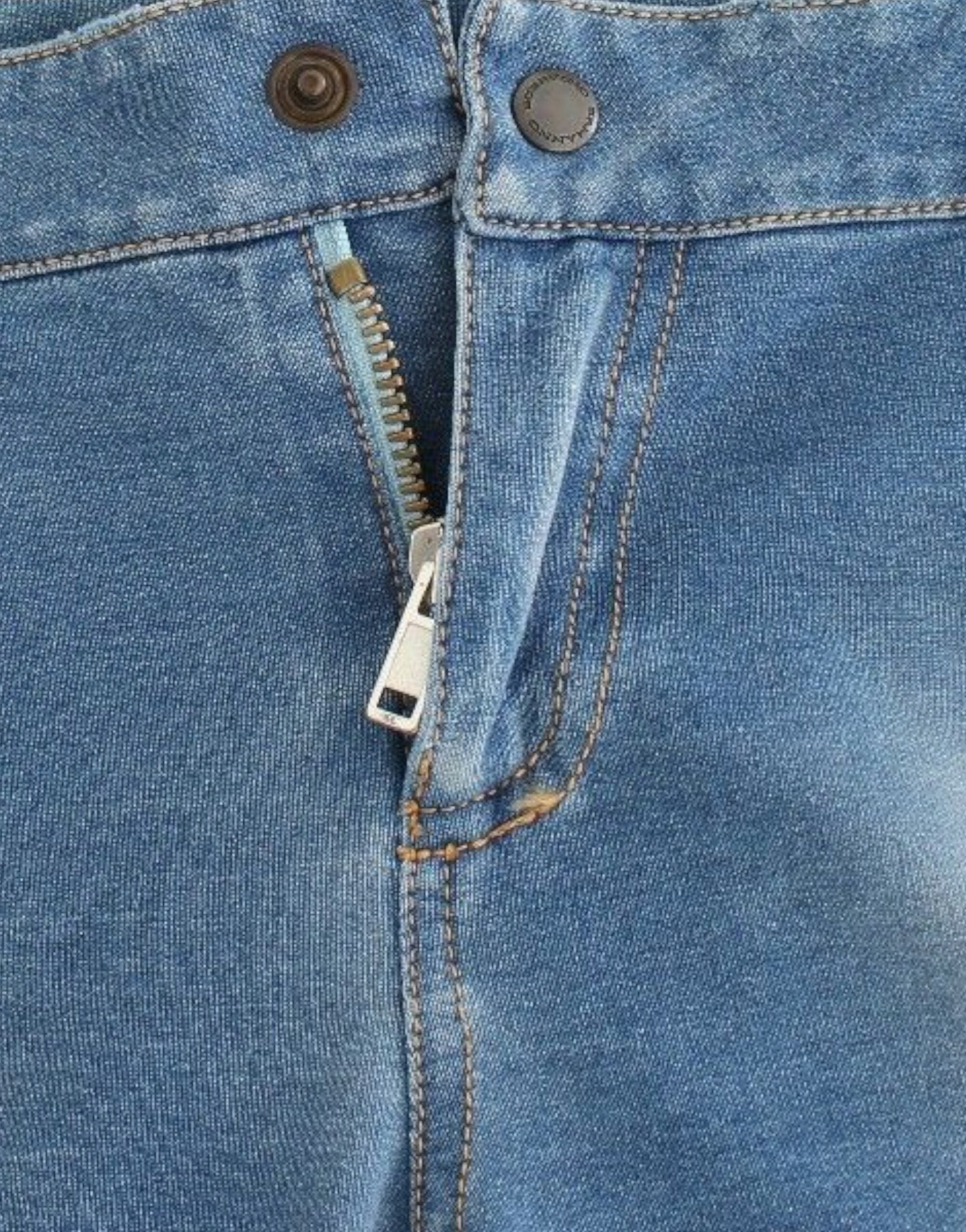 Ermanno Scervino Beachwear Blaue Jeans Caprihosen Gekürzte Hosen