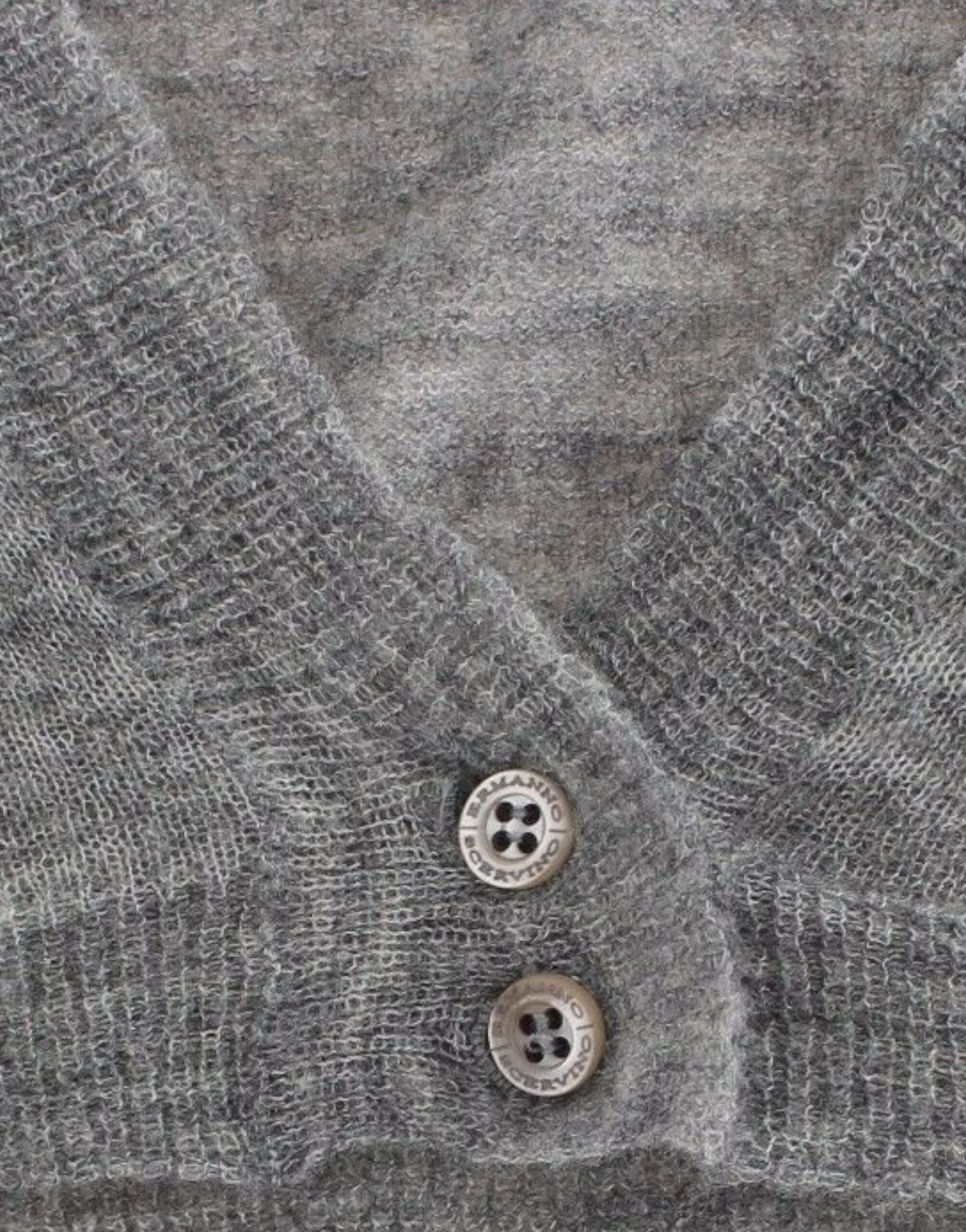 Ermanno Scervino Lingerie Knitted Sweater Cardigan Bolero Gray