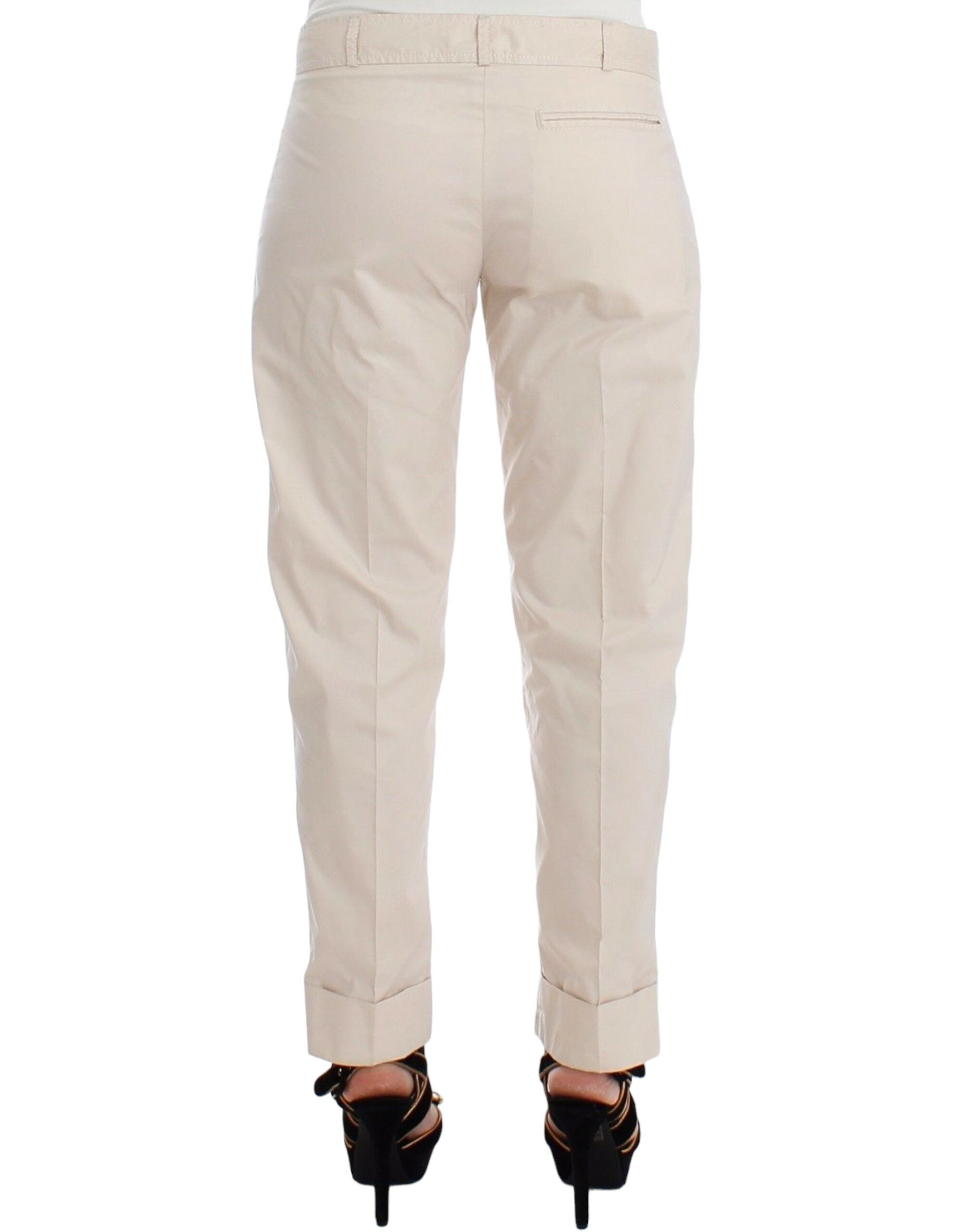 Ermanno Scervino Beige Chinos Beiläufige Kleiderhosen Khakis