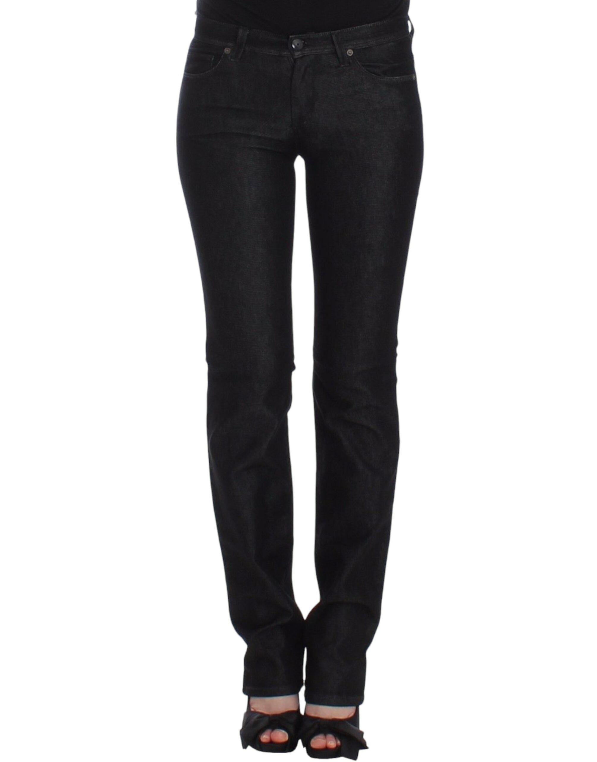 Ermanno Scervino Schwarze Slim Jeans Denim-Hosen Skinny Leg Stretch