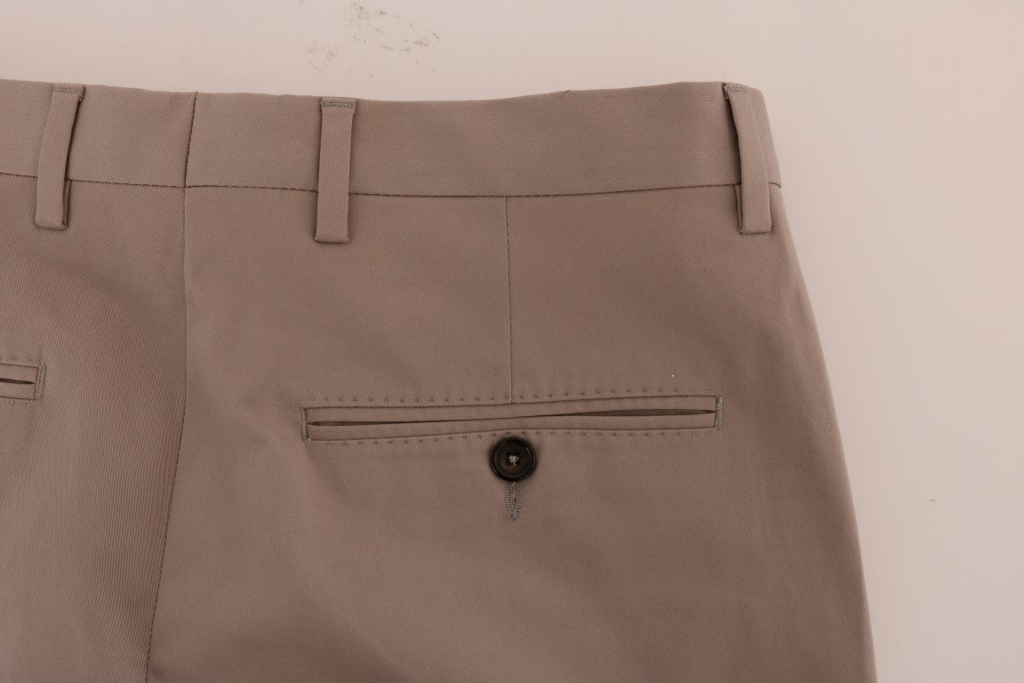 Dolce &amp; Gabbana beige cotton stretch chino pants