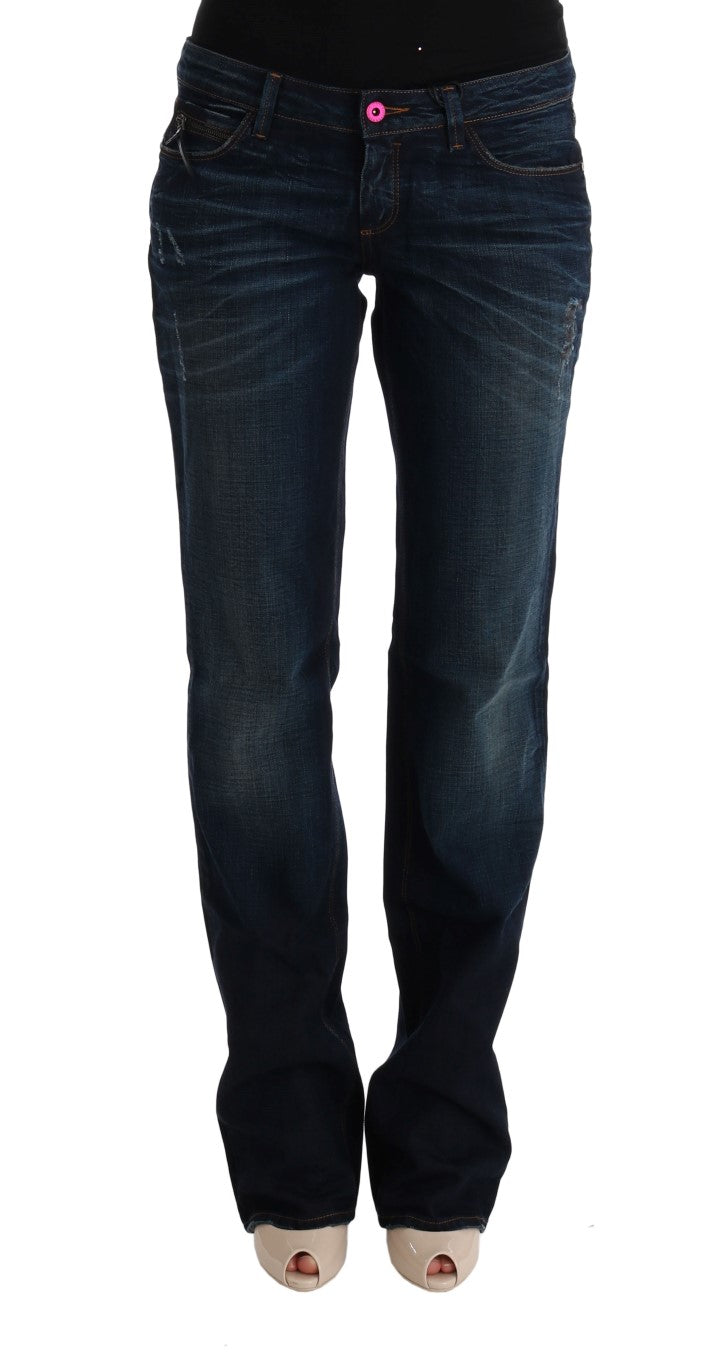 Costume National Blaue Denim-Jeans aus Baumwolle mit normaler Passform