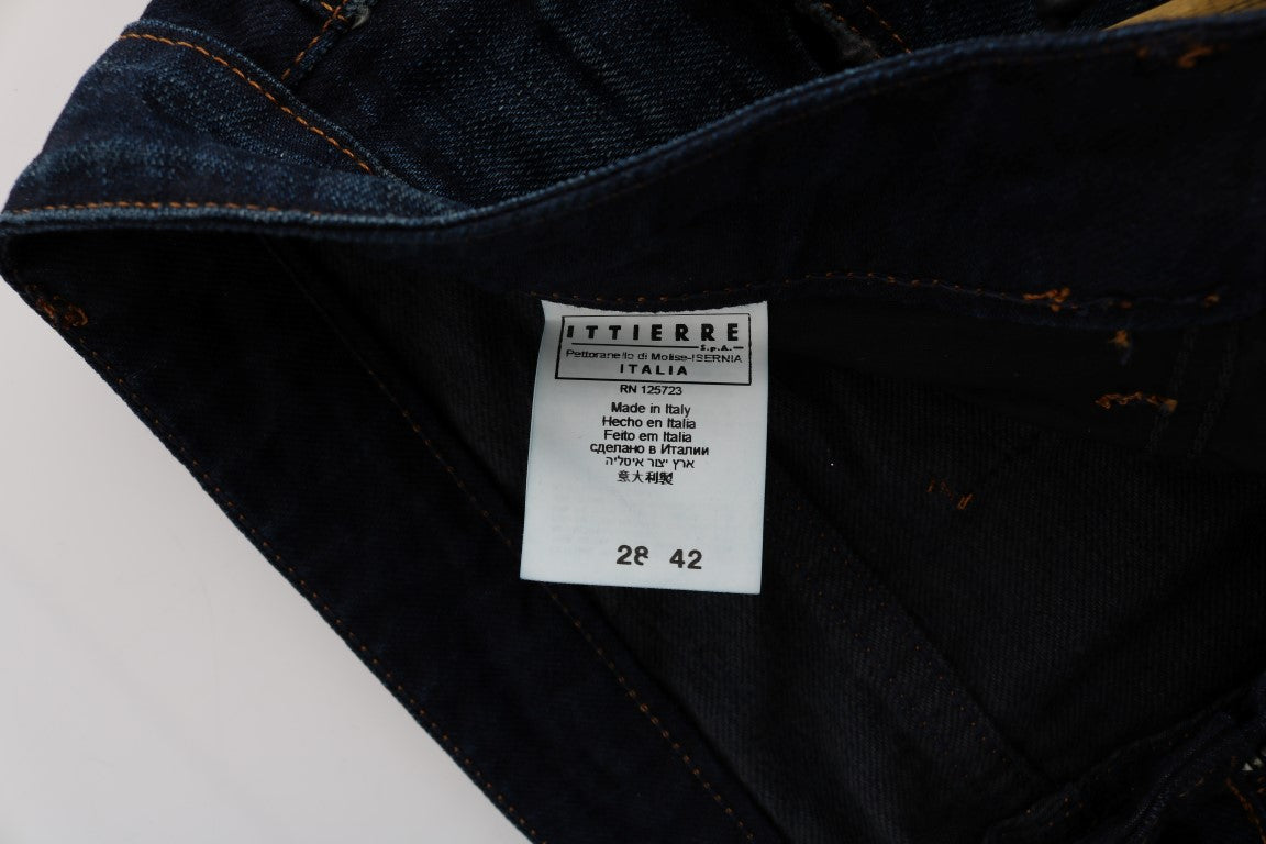 Costume National Blaue Denim-Jeans aus Baumwolle mit normaler Passform
