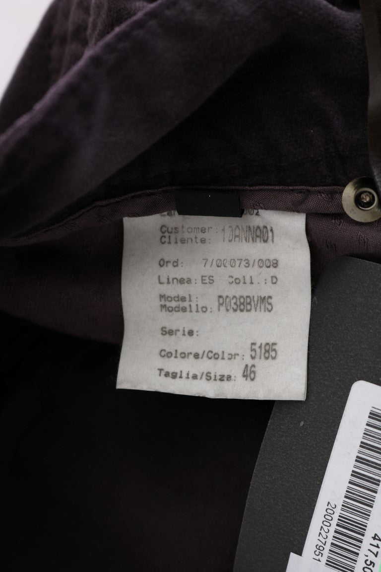 Ermanno Scervino Braun Baumwolle Cropped Casual Hose