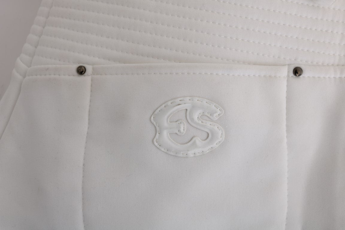 Ermanno Scervino Weiße Baumwolle Slim Fit Freizeithosen