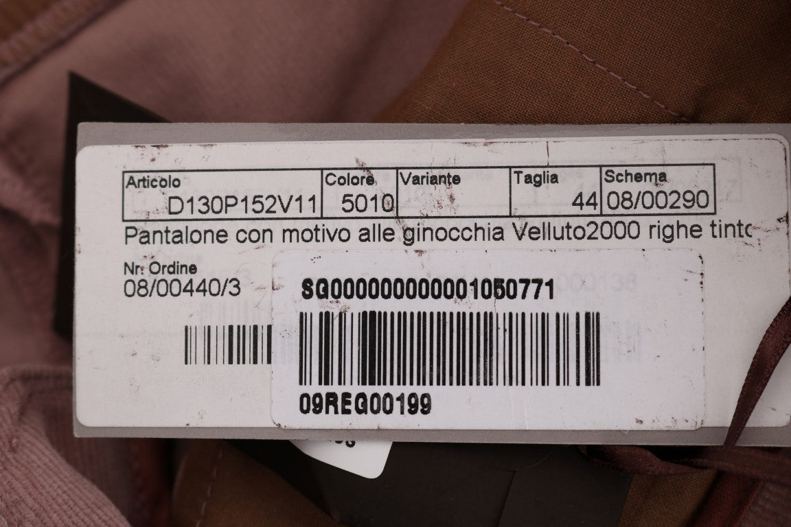 Ermanno Scervino Gekürzte Freizeithose aus rosa Samt