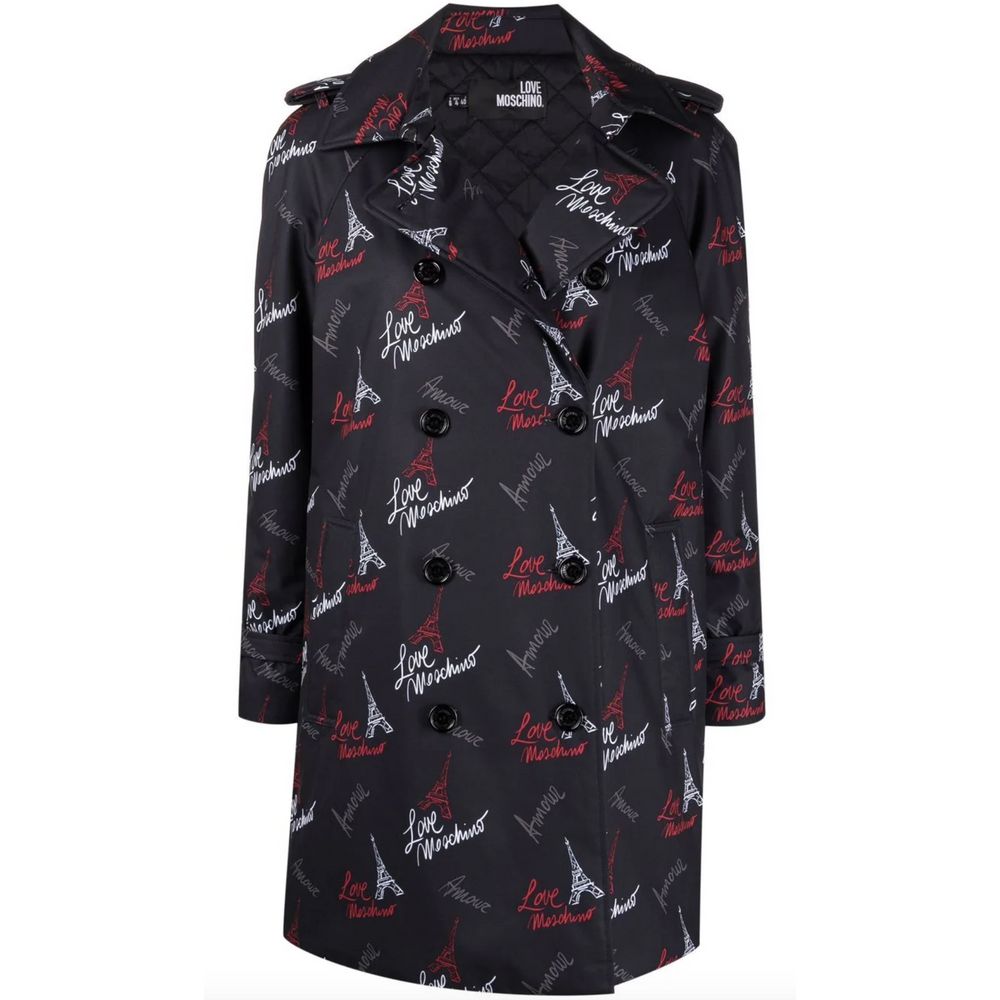 Love Moschino Siyah Polyester Kadın Mont