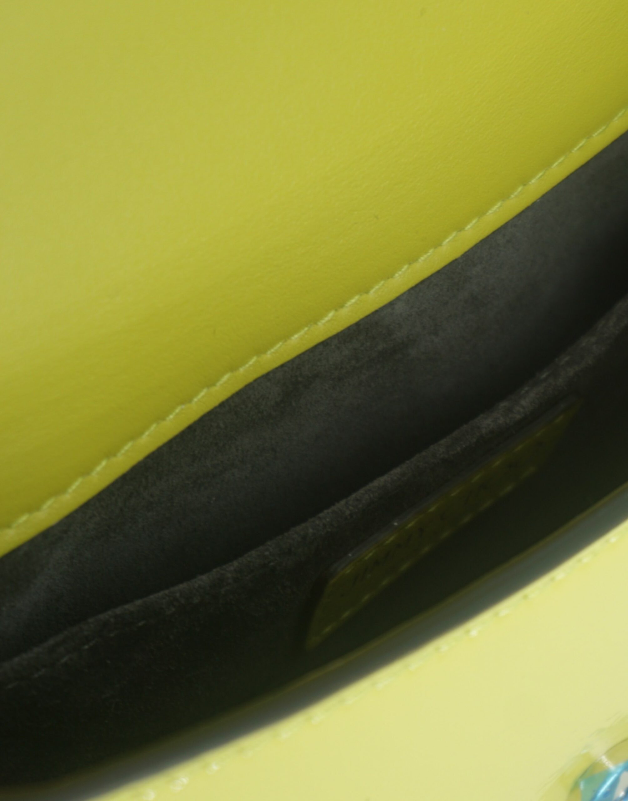 Jimmy Choo small leather shoulder bag in lime yellow