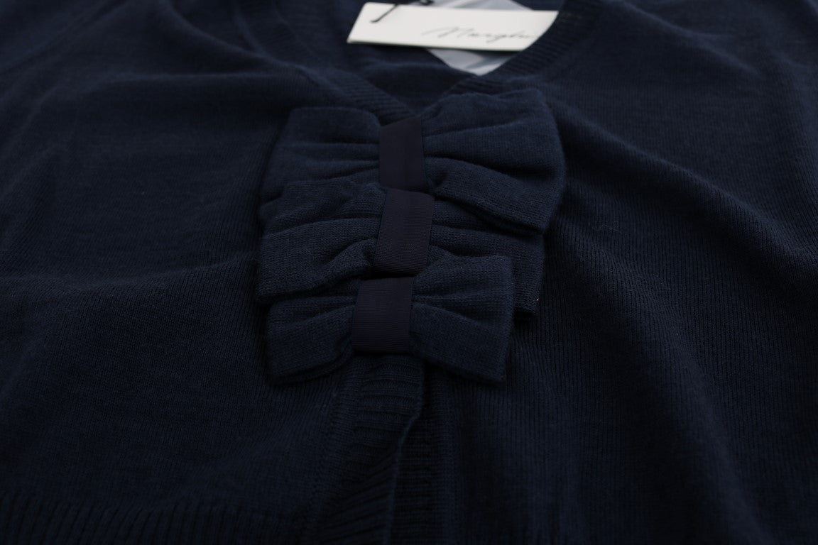 MARGHI LO' Blue wool blouse sweater