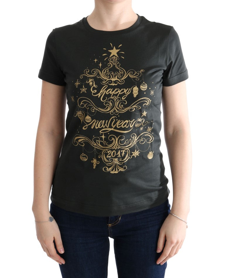 Dolce &amp; Gabbana Green Cotton 2017 Motif T-Shirt