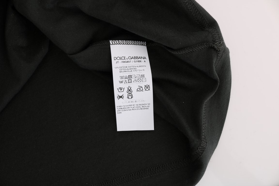 Dolce &amp; Gabbana Green Cotton 2017 Motif T-Shirt