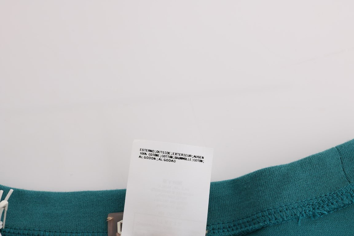 John Galliano Oversized Green Cotton Sweater