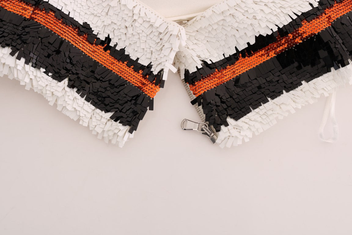 Dolce &amp; Gabbana Multicolor Sequin Stretch Bustier Top