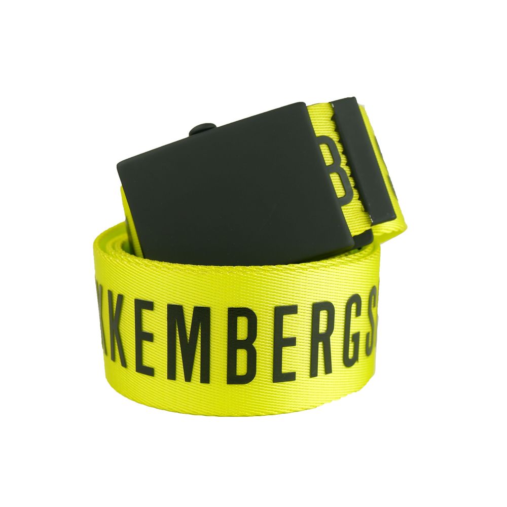 Bikkembergs Yellow Polyester Men's Belt