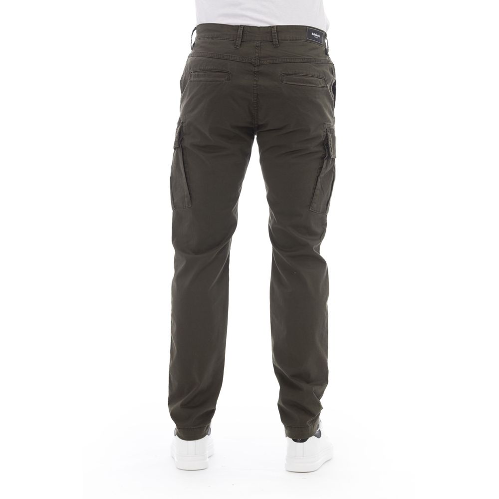 Baldinini Trend Cotton Cargo Trousers in Army Style for Men