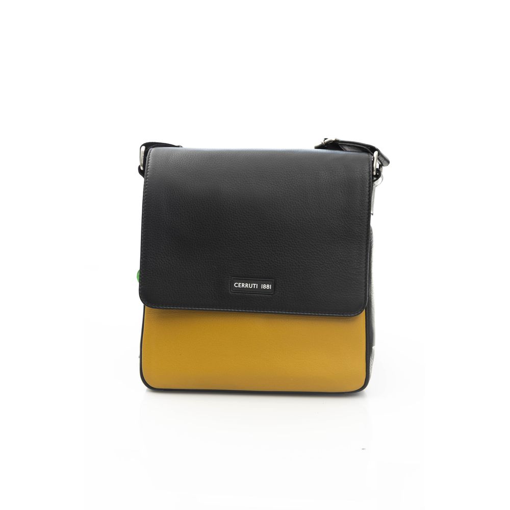 Cerruti 1881 Gelbe Leder-Crossbody-Tasche für Damen