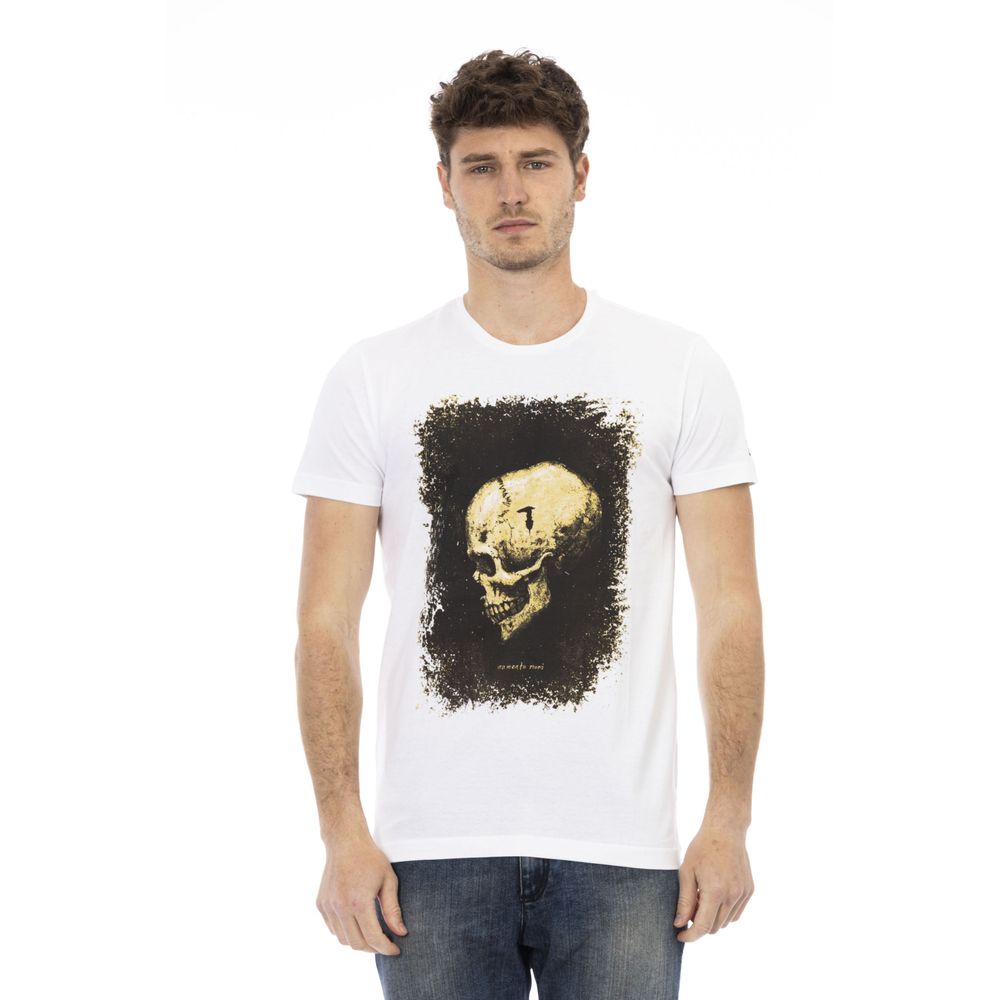 Trussardi Action T-shirt for men in white cotton