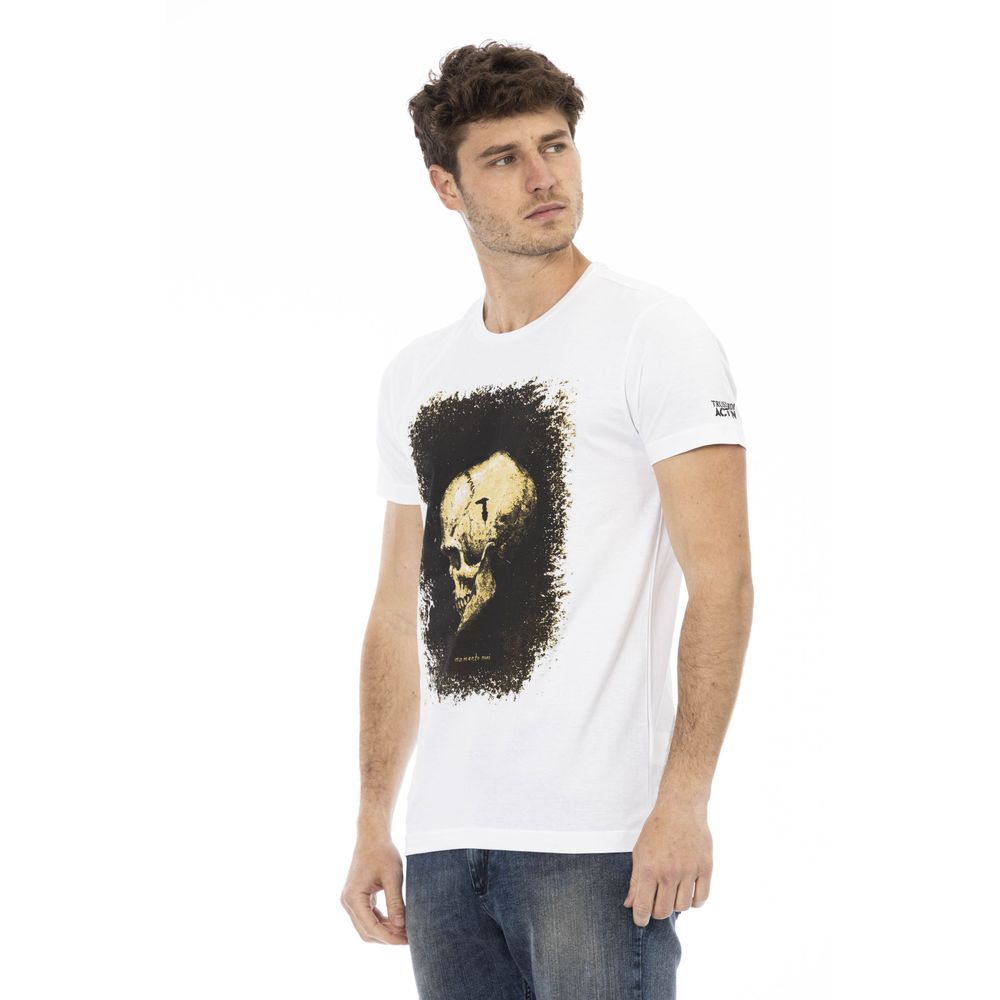 Trussardi Action T-shirt for men in white cotton