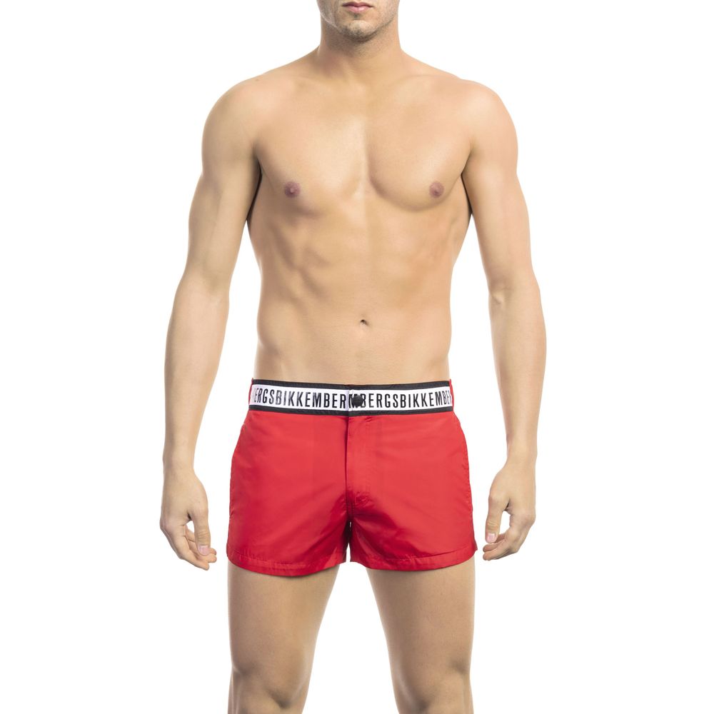 Bikkembergs Rote Polyamid-Badehose für Herren