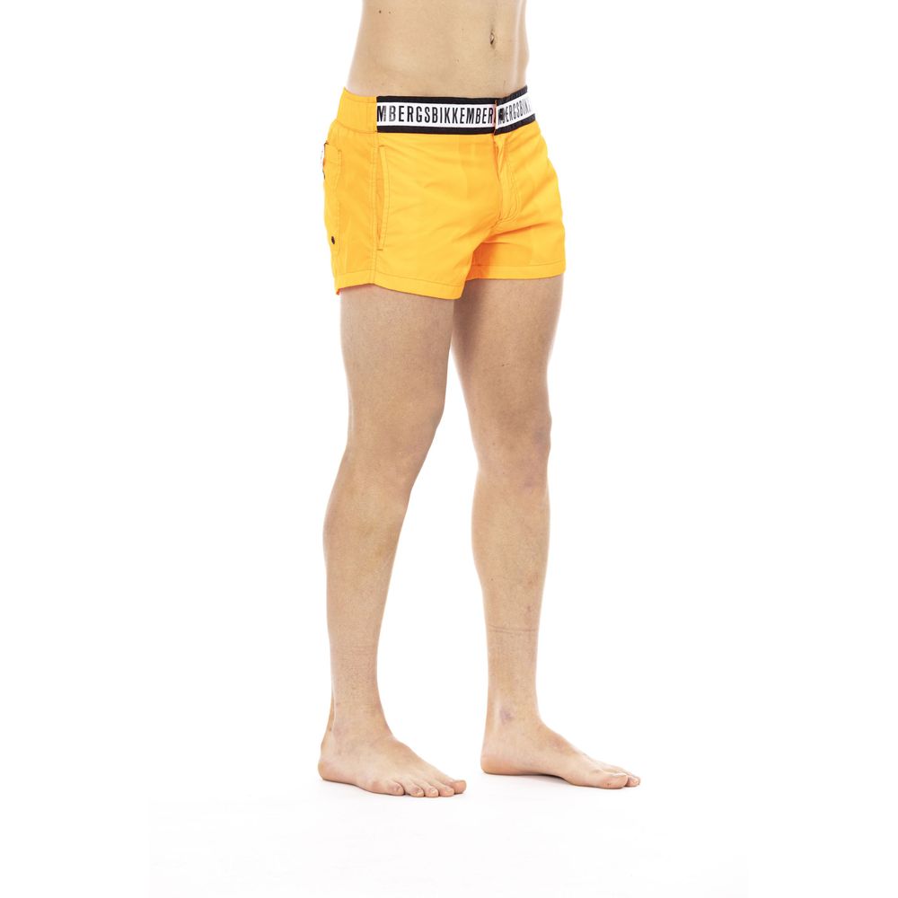 Bikkembergs Orange Polyamid-Badehose für Herren