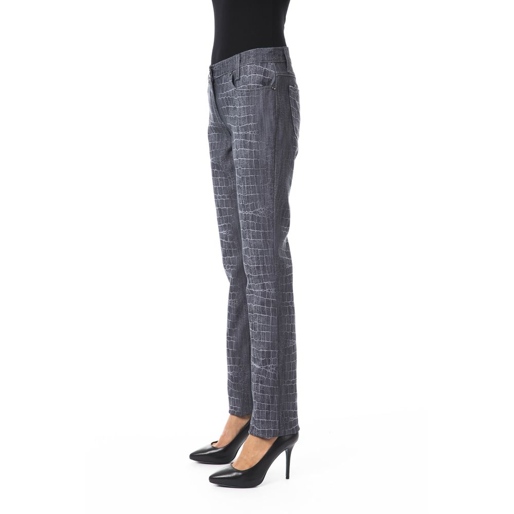 BYBLOS Black women's trousers made of viscose