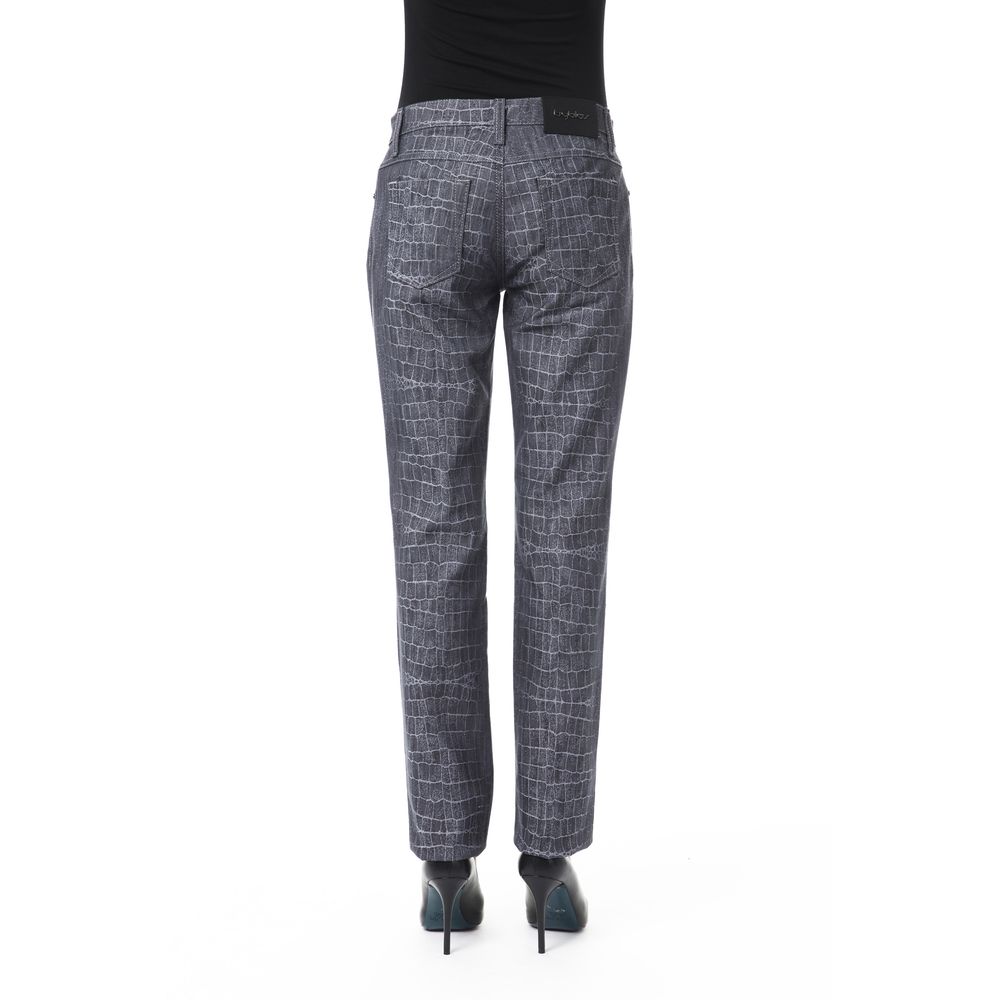 BYBLOS Black women's trousers made of viscose