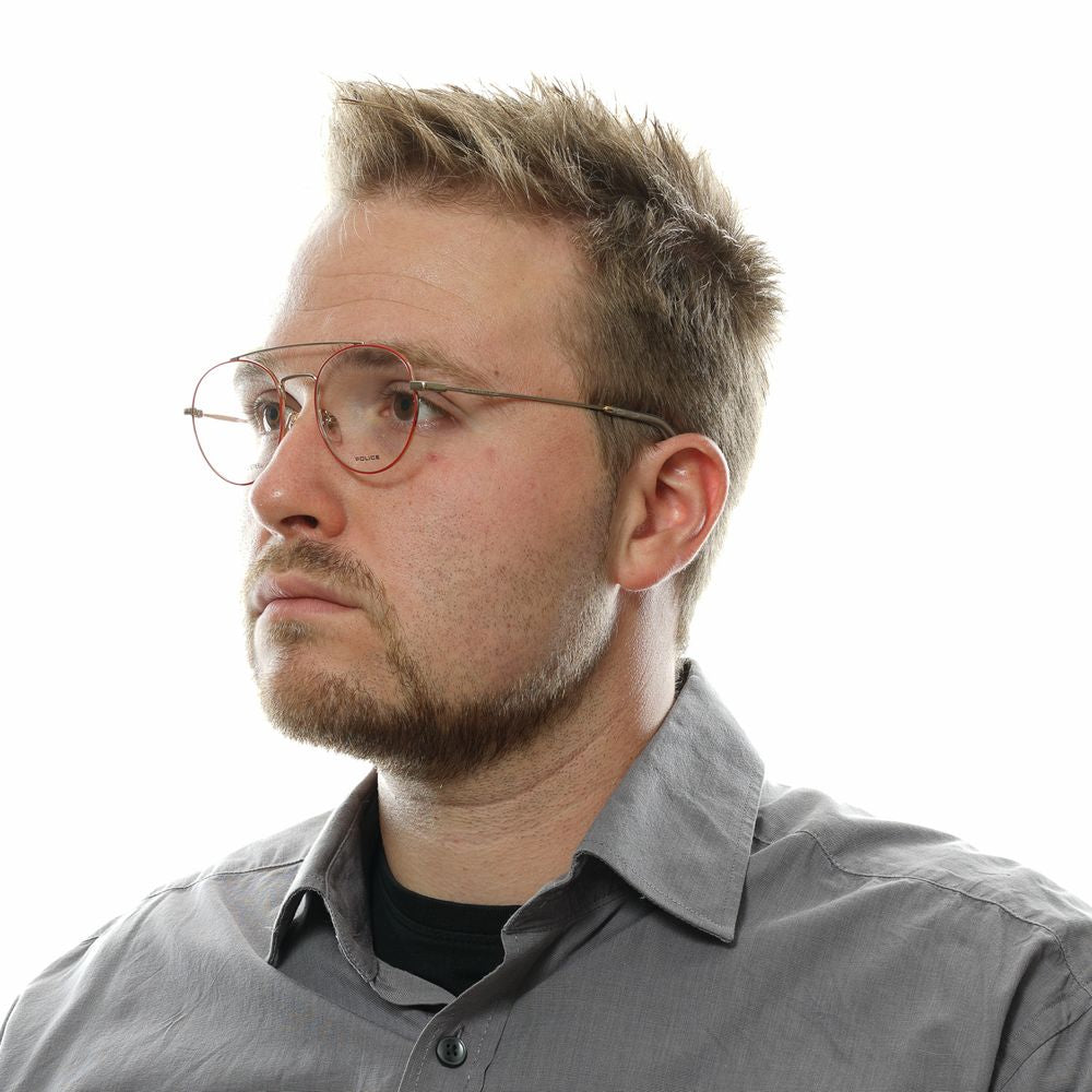 Police Red Men Optical Glasses Frames