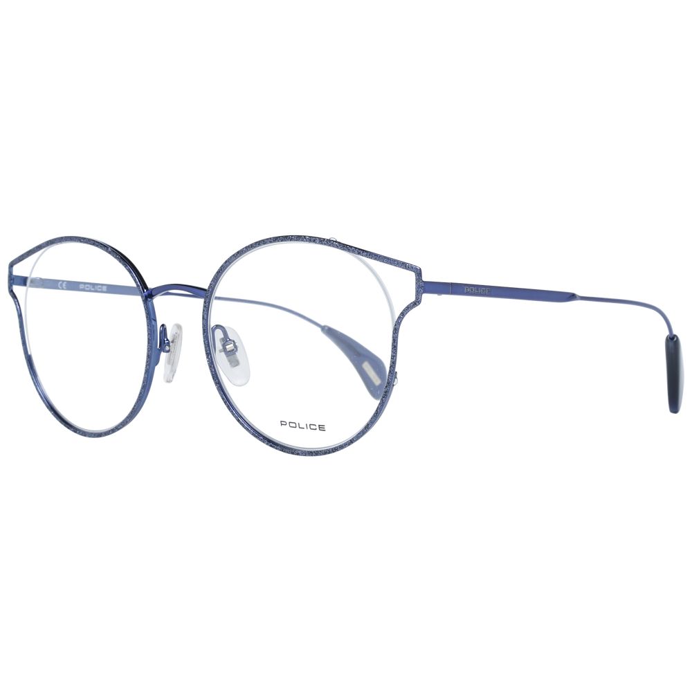 Police Blue Metal and Plastic Glasses (Frames)