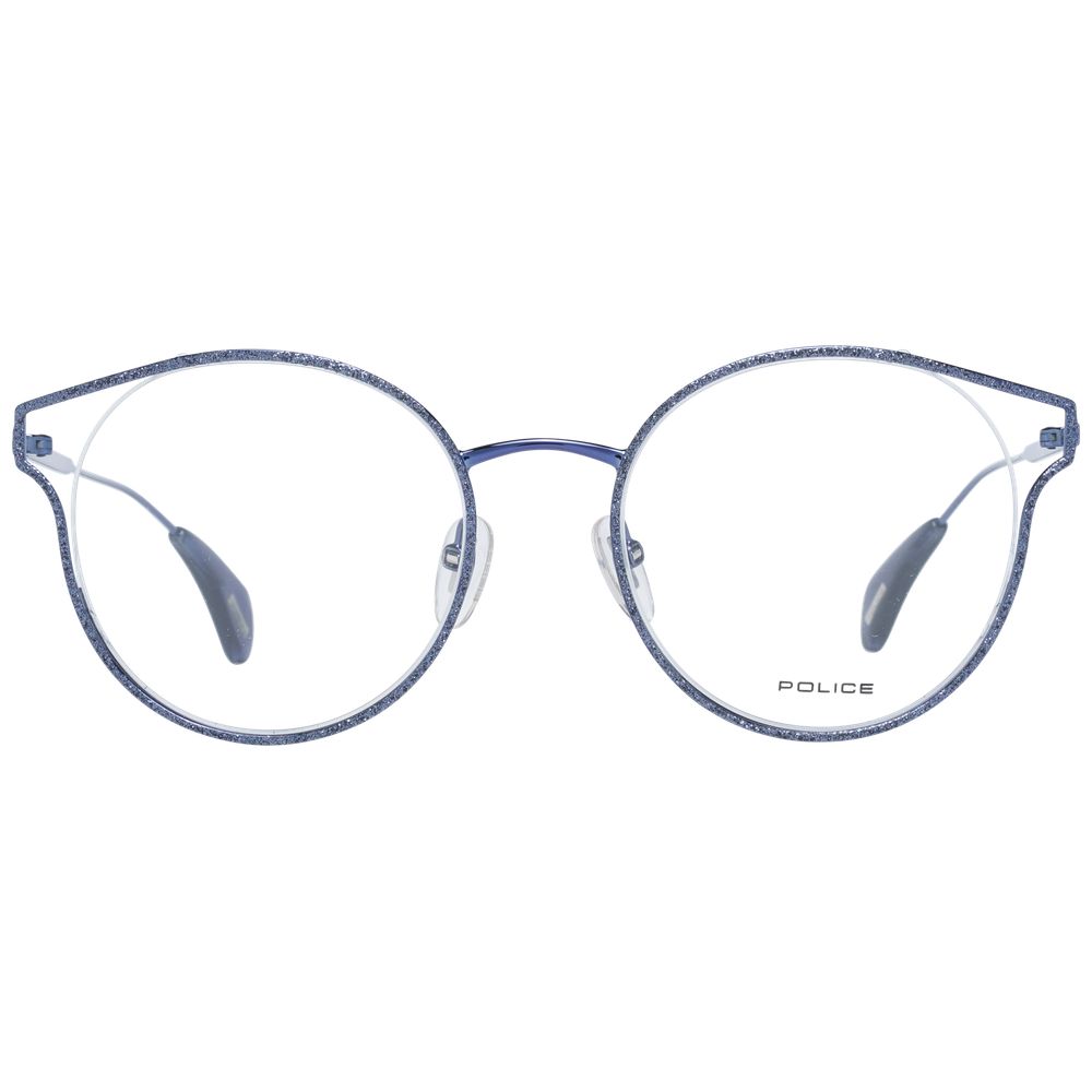 Police Blue Metal and Plastic Glasses (Frames)