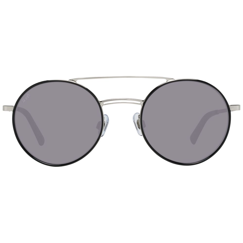 Web Silberne Metall-Sonnenbrille