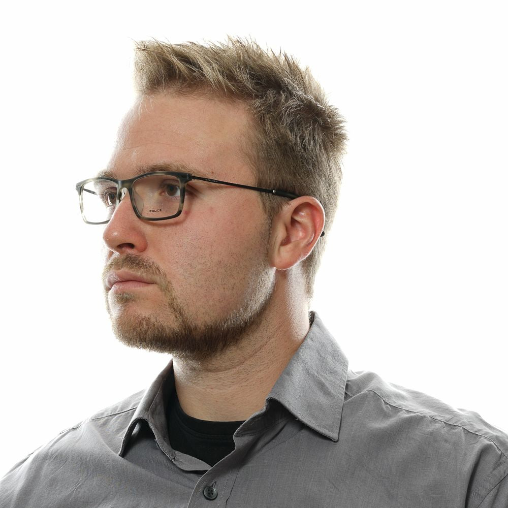 Police Gray Men Optical Glasses Frames