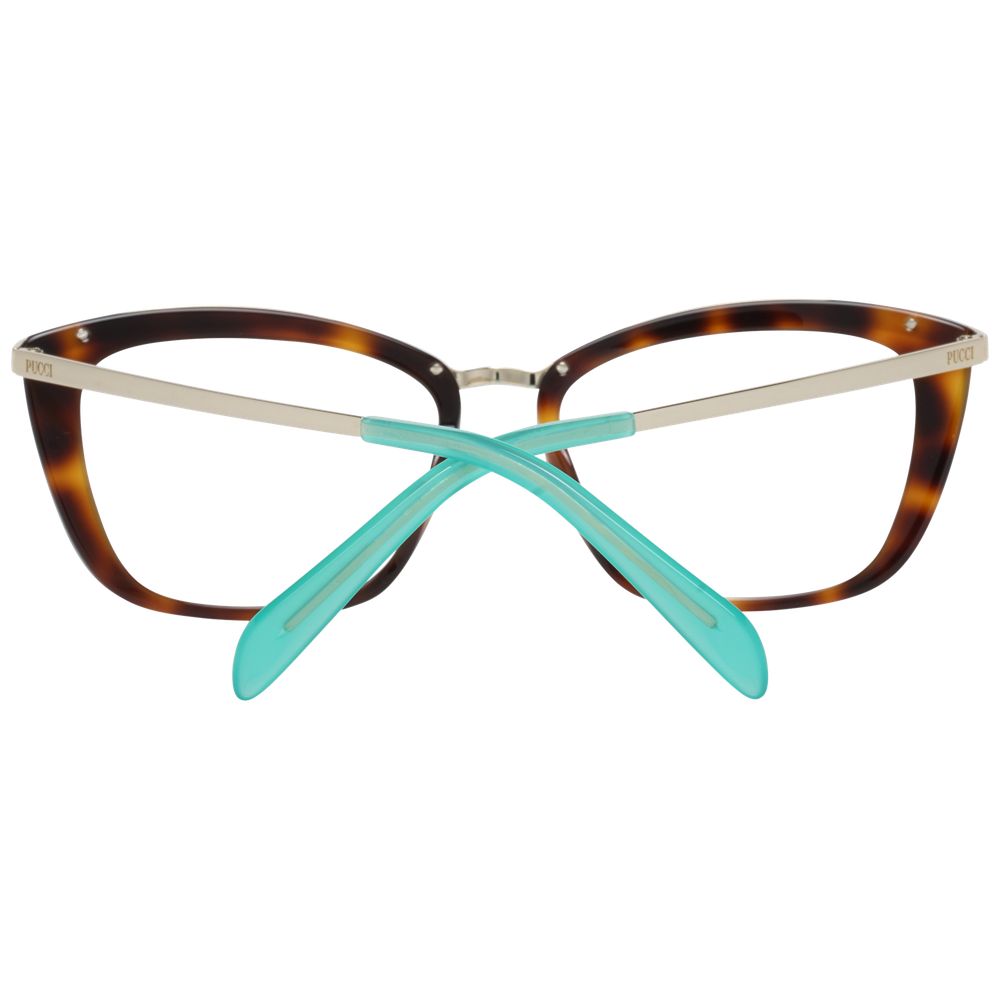 Emilio Pucci Brown metal and plastic glasses (frames)