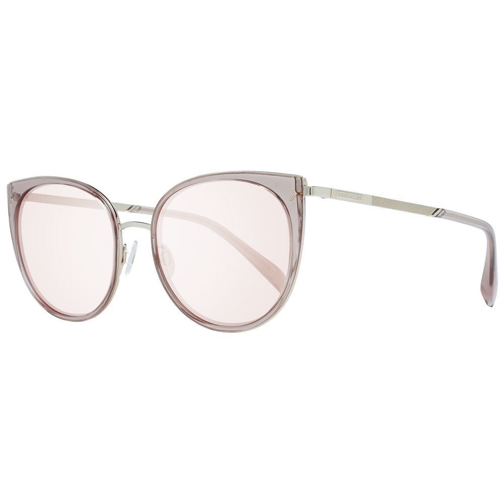 Karen Millen Pinke Metall- und Kunststoff-Sonnenbrille