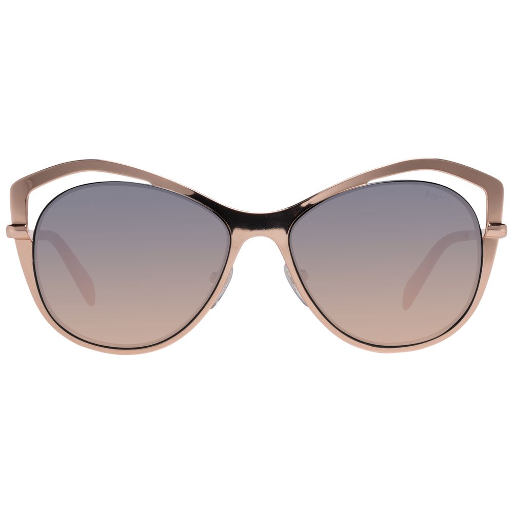 Emilio Pucci sunglasses in rose gold metal