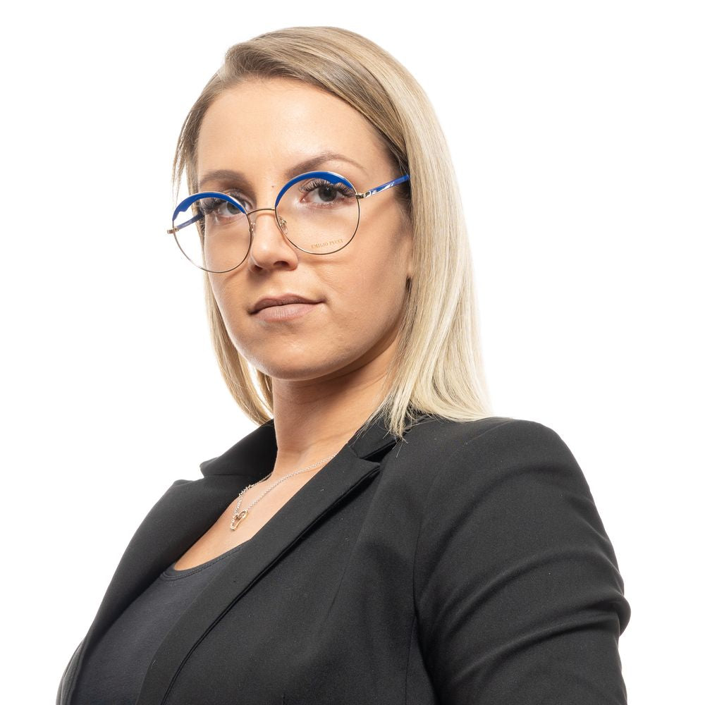 Emilio Pucci Blaues Metall- & Kunststoff-Gestell