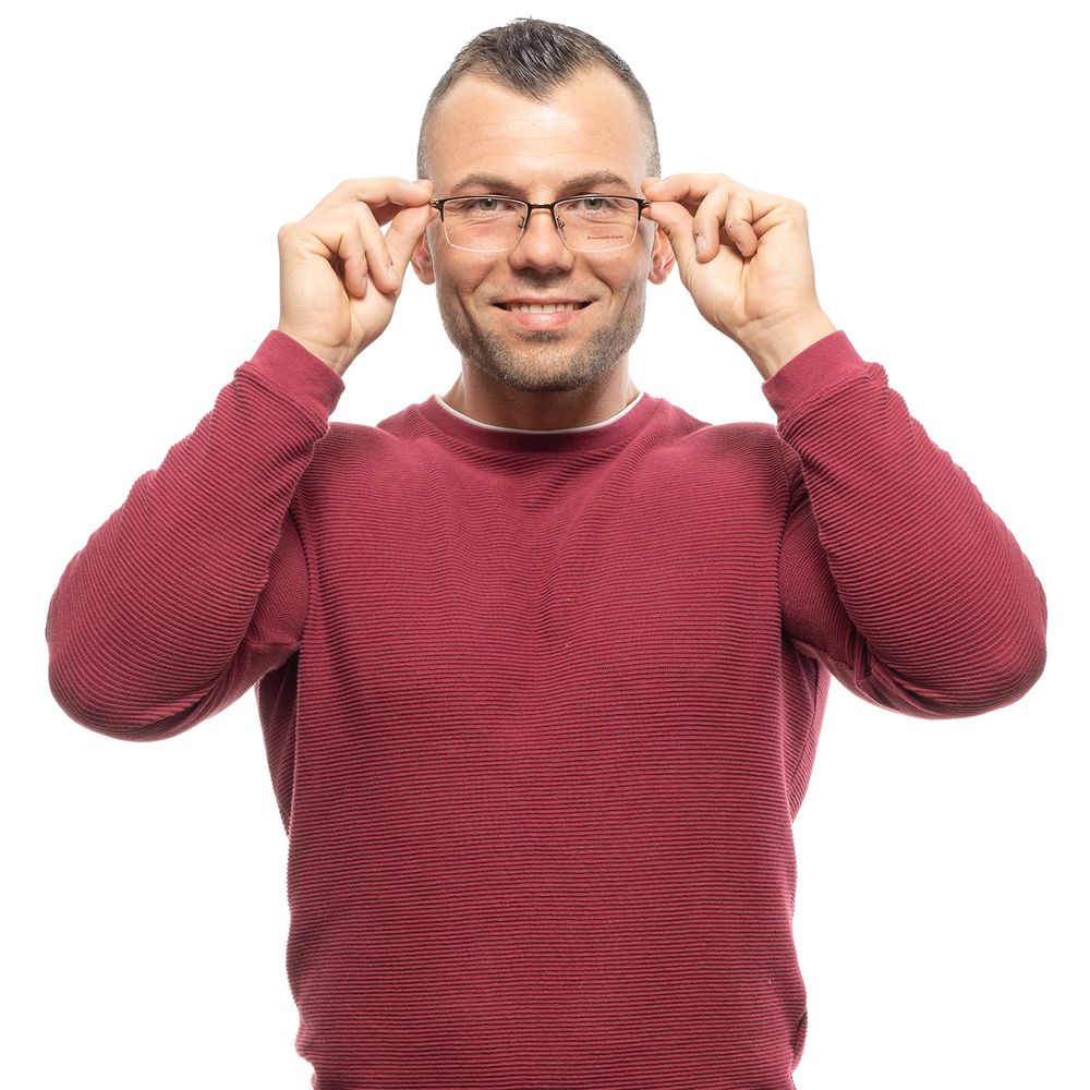 Ermenegildo Zegna Bronz Erkek Optik Çerçeveleri