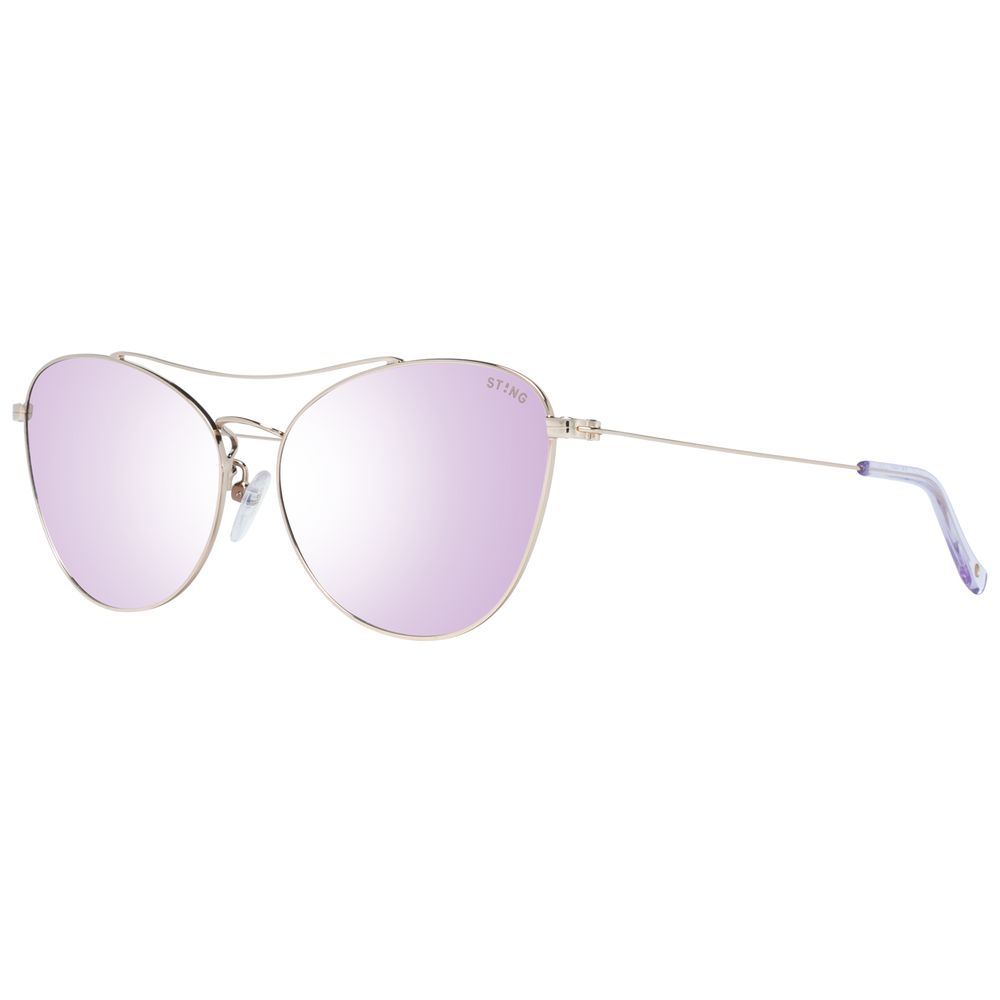 Sting Goldfarbene Metall-Sonnenbrille