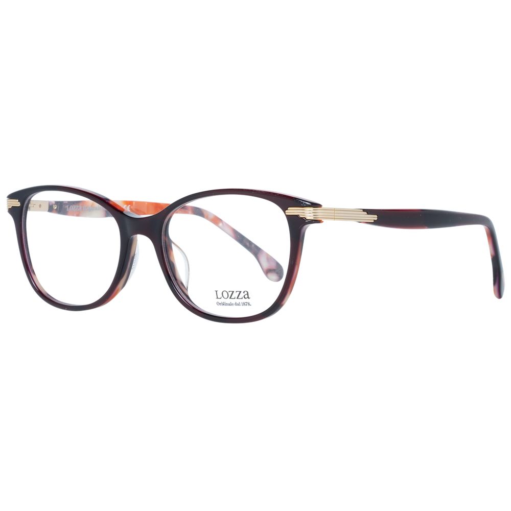 Lozza Burgundy Plastic Glasses Frames
