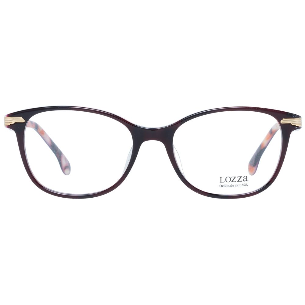 Lozza Burgundy Plastic Glasses Frames