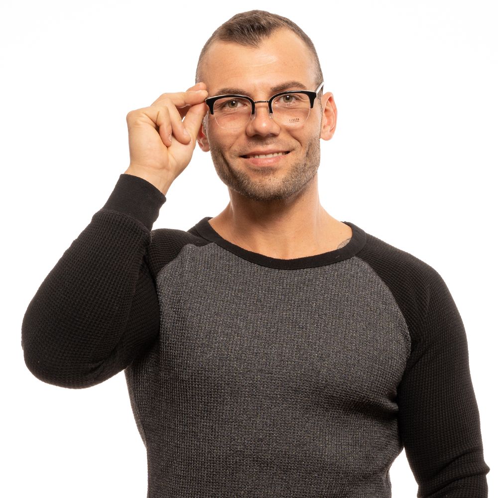 Lozza Brille mit Metall- und Kunststoffrahmen in Schwarz