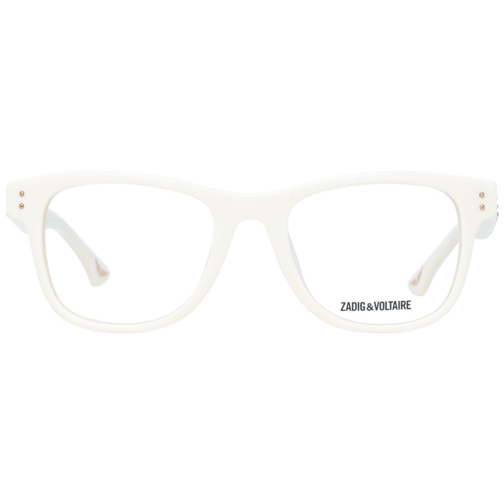 Zadig & Voltaire Cremefarbene Kunststoffbrille (Gestell)