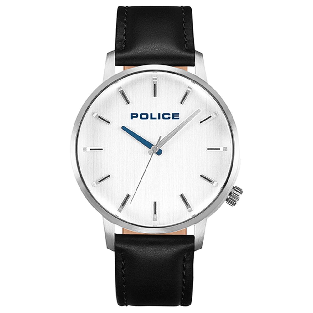 Polis gümüş erkek saati