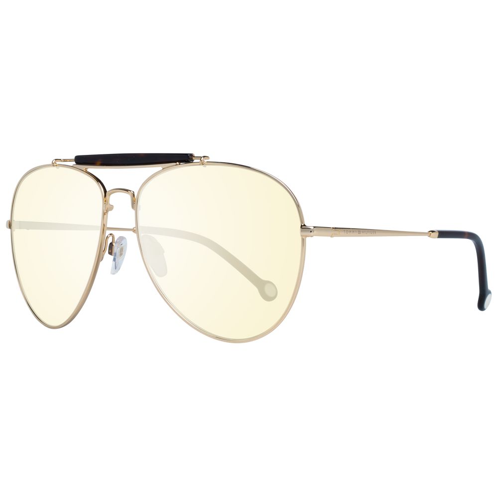 Tommy Hilfiger Goldfarbene Metall-Sonnenbrille