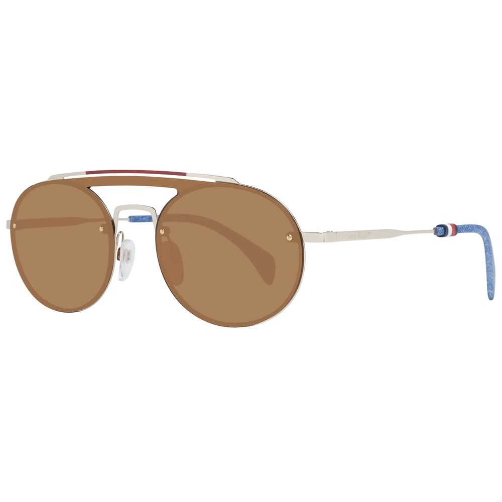 Tommy Hilfiger Goldene Sonnenbrille aus Metall & Kunststoff