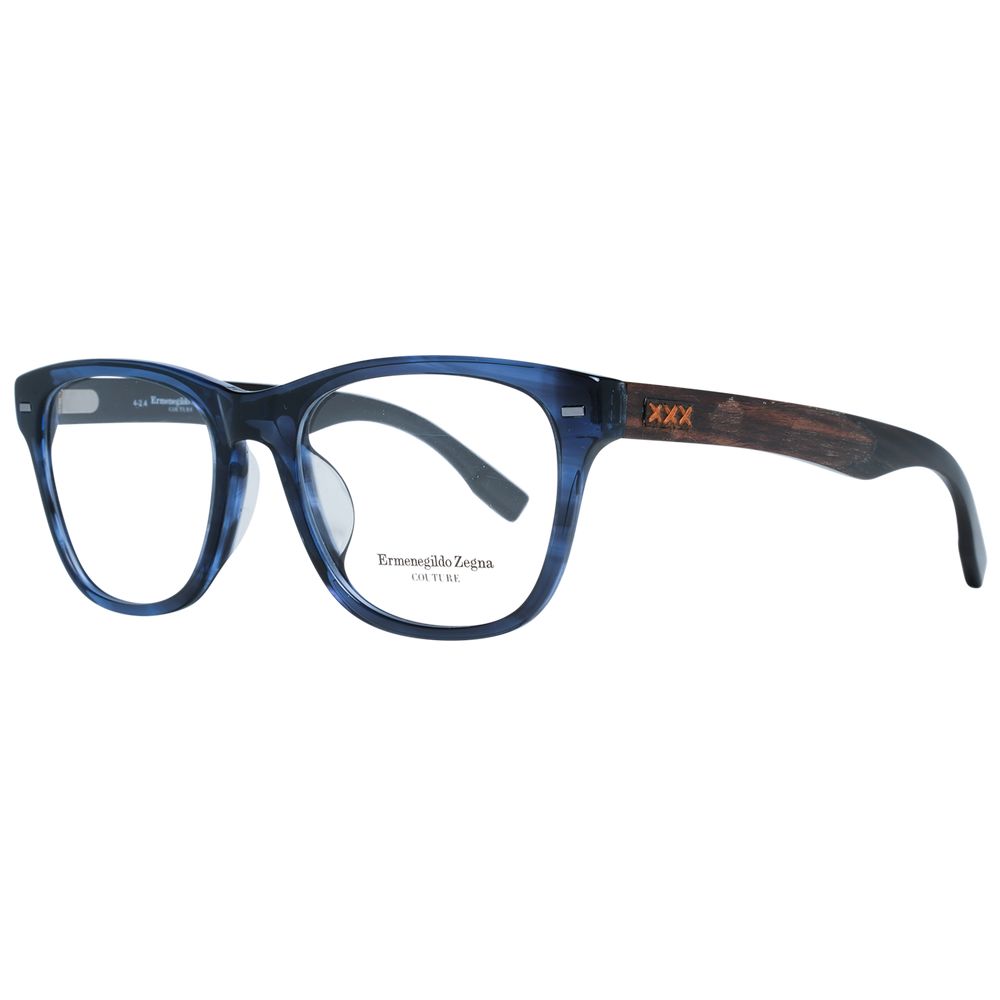 Ermenegildo Zegna Blue Plastic Eyeglass Frames