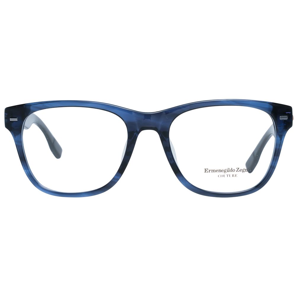Ermenegildo Zegna Blue Plastic Eyeglass Frames