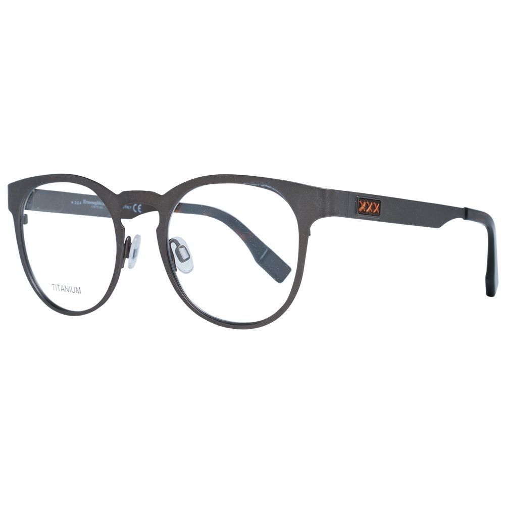 Ermenegildo Zegna Gray Men Optical Eyeglass Frames