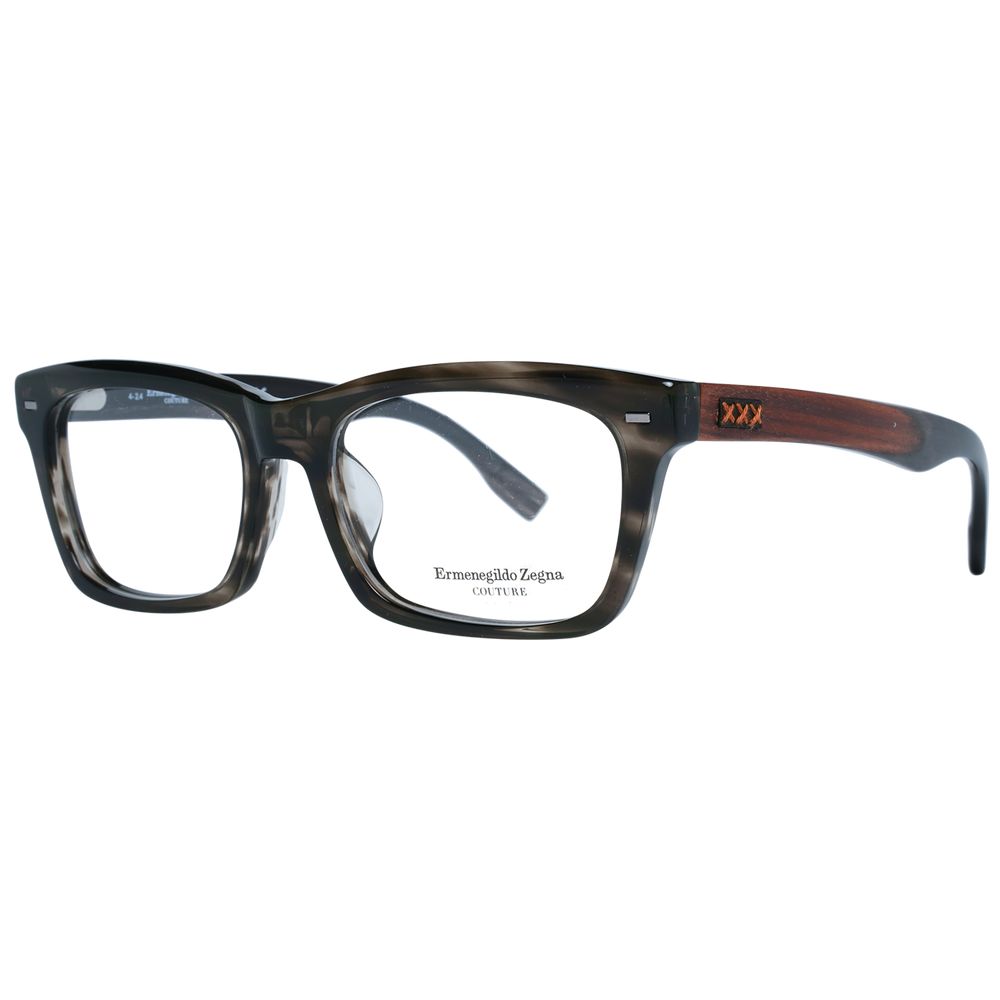 Ermenegildo Zegna Gray Men Optical Eyeglass Frames