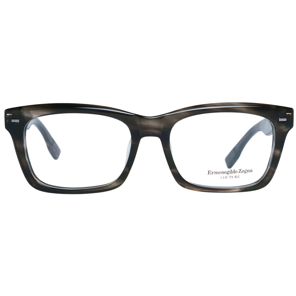 Ermenegildo Zegna Gray Men Optical Eyeglass Frames