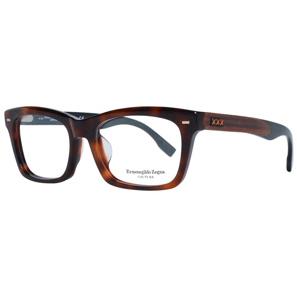 Ermenegildo Zegna Braune Acetat-, Holz- & Hornbrille (Rahmen)